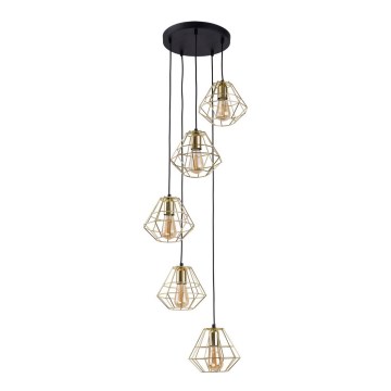 Lámpara colgante DIAMOND 5xE27/60W/230V