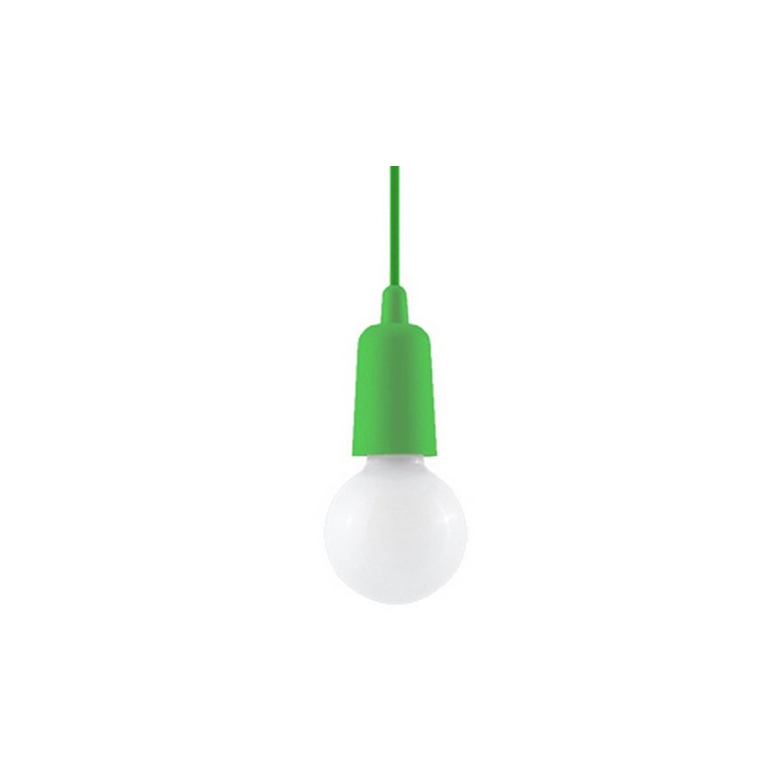 Lámpara colgante DIEGO 1xE27/60W/230V verde