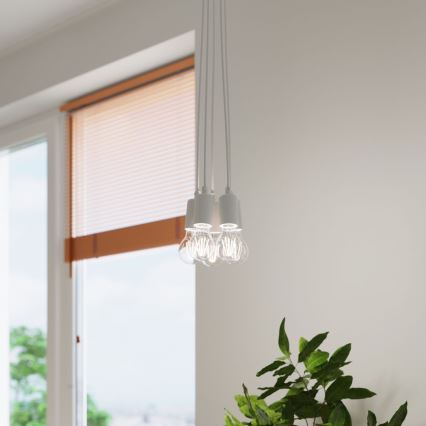 Lámpara colgante DIEGO 3xE27/60W/230V