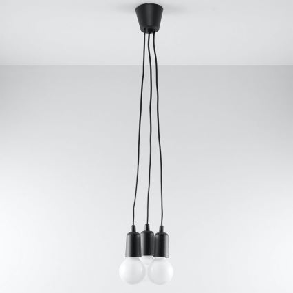 Lámpara colgante DIEGO 3xE27/60W/230V