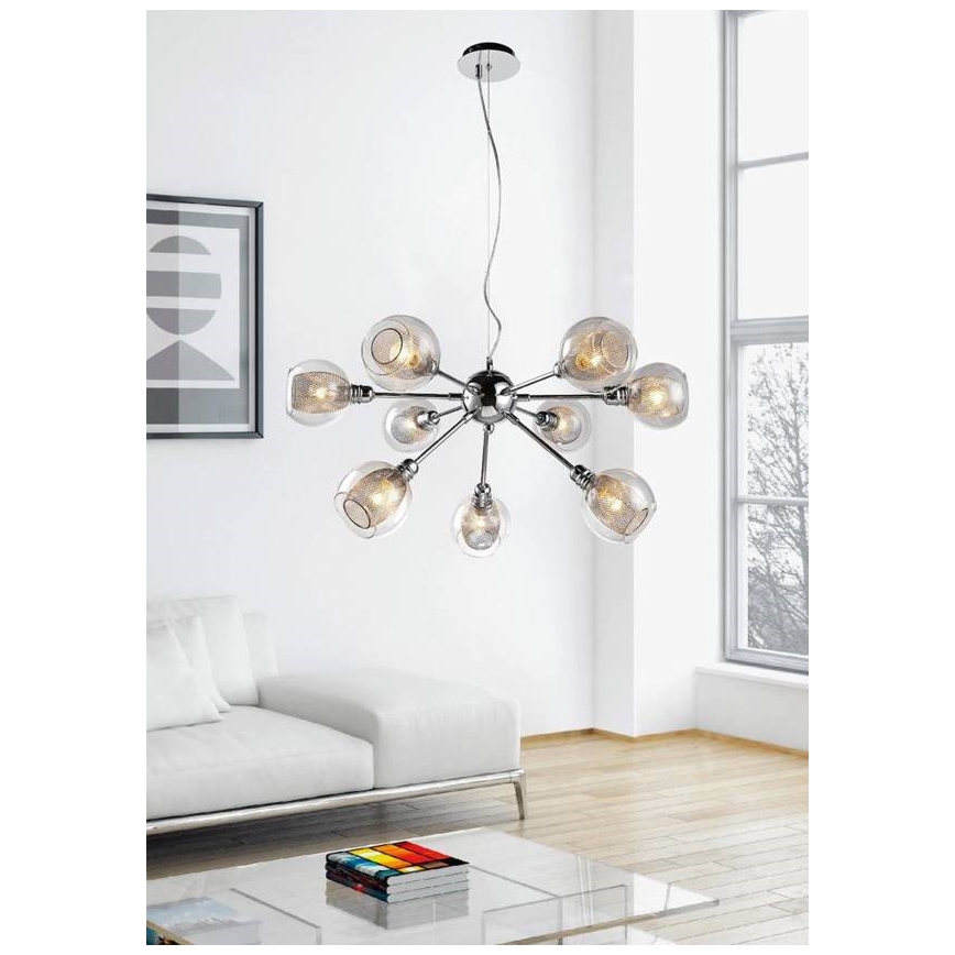 Lámpara colgante DIXI 9xE14/40W/230V