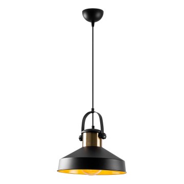 Lámpara colgante DODO 1xE27/40W/230V negra/bronce