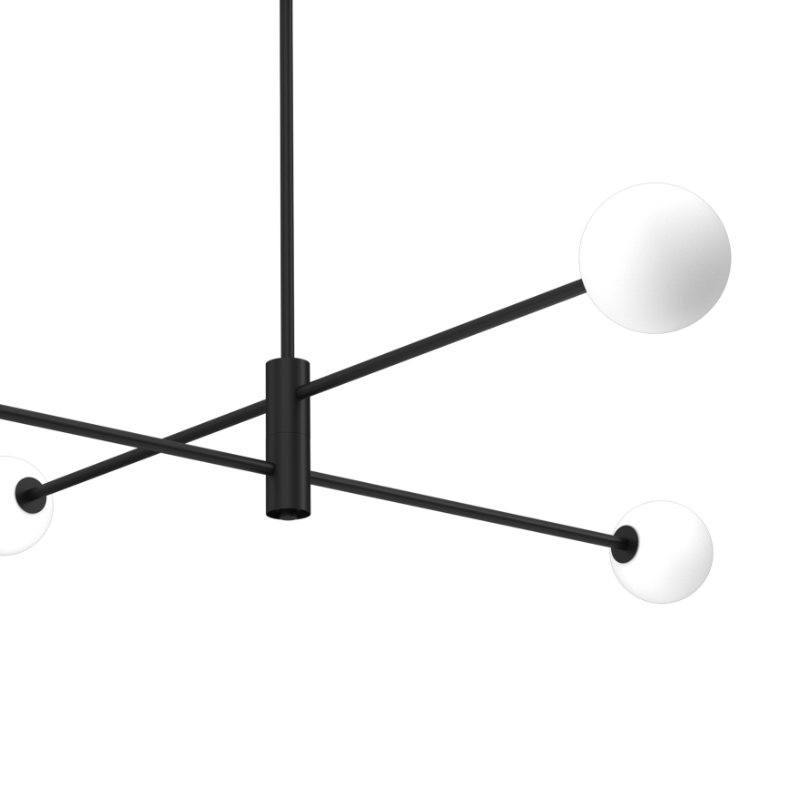 Lámpara colgante DORI 4xG9/25W/230V negro