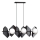 Lámpara colgante DRIFTON 6xE14/10W/230V negro