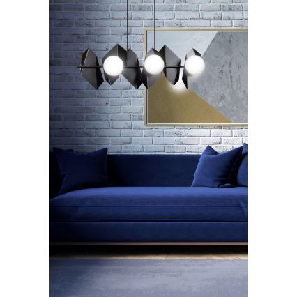 Lámpara colgante DRIFTON 6xE14/10W/230V negro