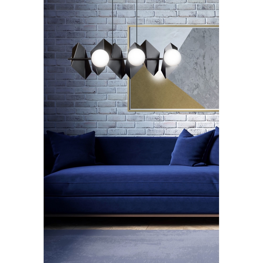 Lámpara colgante DRIFTON 6xE14/10W/230V negro