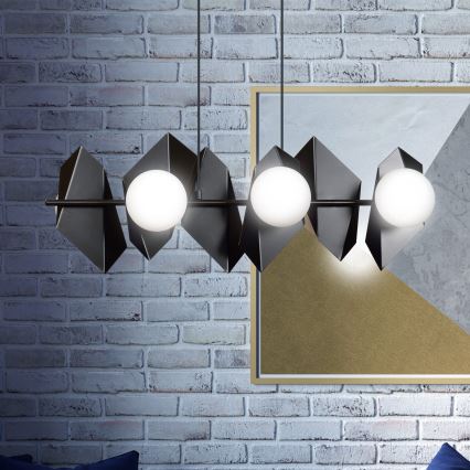Lámpara colgante DRIFTON 6xE14/10W/230V negro