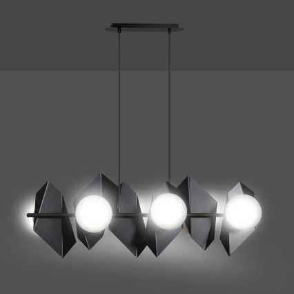 Lámpara colgante DRIFTON 6xE14/10W/230V negro