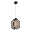 Lámpara colgante DRUM de cable 1xE27/60W/230V gris/negro
