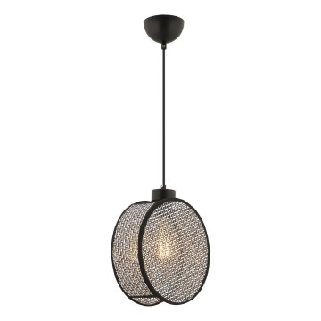 Lámpara colgante DRUM de cable 1xE27/60W/230V gris/negro