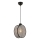 Lámpara colgante DRUM de cable 1xE27/60W/230V gris/negro