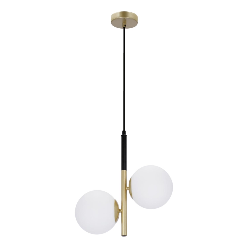 Lámpara colgante DUO 2xE14/40W/230V dorado/negro
