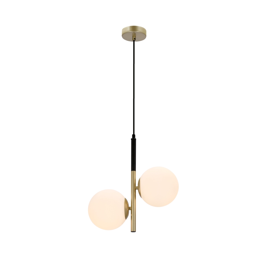 Lámpara colgante DUO 2xE14/40W/230V dorado/negro