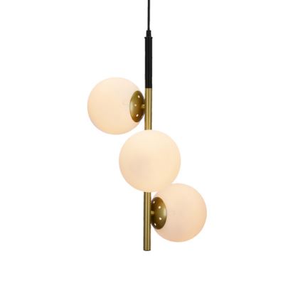 Lámpara colgante DUO 3xE14/40W/230V dorado/negro