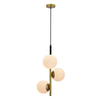 Lámpara colgante DUO 3xE14/40W/230V dorado/negro