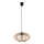 Lámpara colgante EARTH 1xE27/60W/230V negro/beige