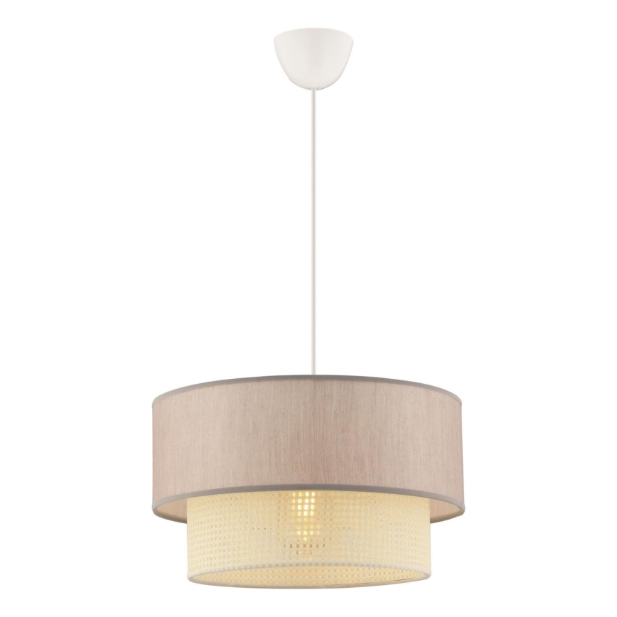 Lámpara colgante ECHO 1xE27/60W/230V beige/crema
