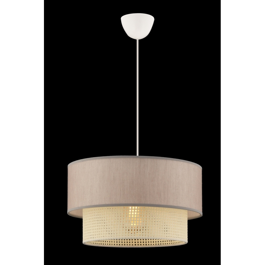 Lámpara colgante ECHO 1xE27/60W/230V beige/crema