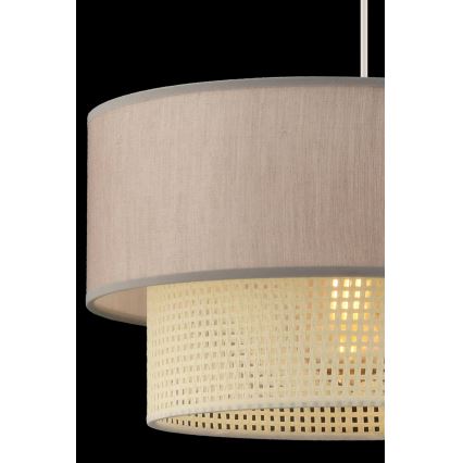 Lámpara colgante ECHO 1xE27/60W/230V beige/crema