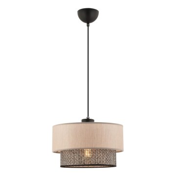 Lámpara colgante ECHO 1xE27/60W/230V beige/gris claro