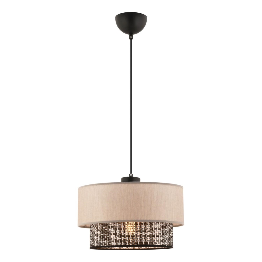 Lámpara colgante ECHO 1xE27/60W/230V beige/gris claro