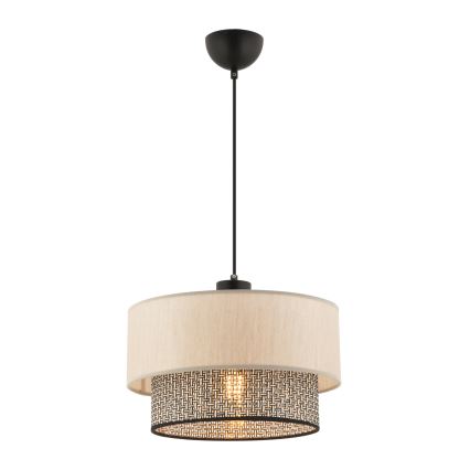Lámpara colgante ECHO 1xE27/60W/230V beige/gris claro