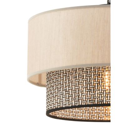 Lámpara colgante ECHO 1xE27/60W/230V beige/gris claro