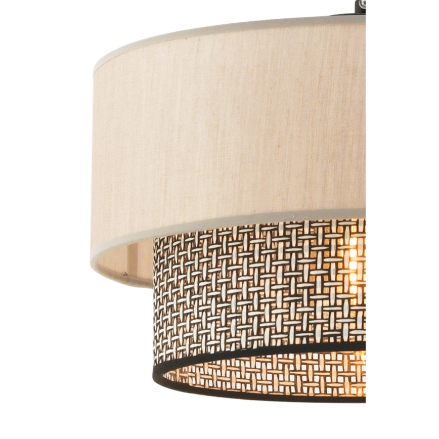 Lámpara colgante ECHO 1xE27/60W/230V beige/gris claro