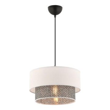 Lámpara colgante ECHO 1xE27/60W/230V crem/gris