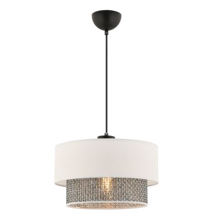 Lámpara colgante ECHO 1xE27/60W/230V crem/gris