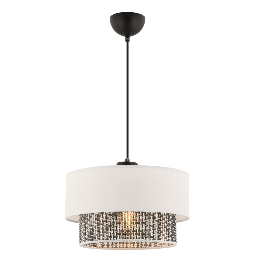 Lámpara colgante ECHO 1xE27/60W/230V crem/gris