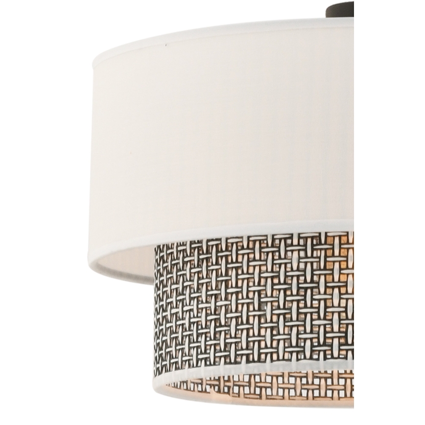 Lámpara colgante ECHO 1xE27/60W/230V crem/gris