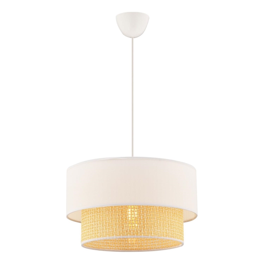 Lámpara colgante ECHO 1xE27/60W/230V crema/beige