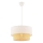 Lámpara colgante ECHO 1xE27/60W/230V crema/beige