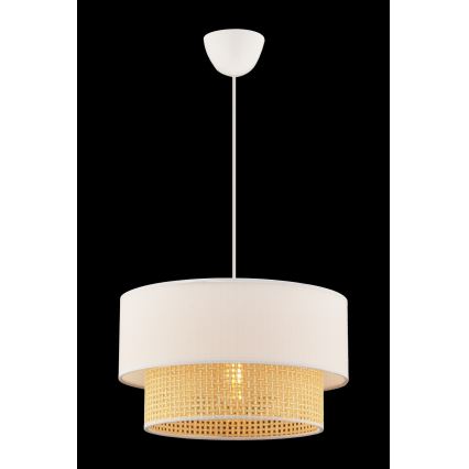 Lámpara colgante ECHO 1xE27/60W/230V crema/beige