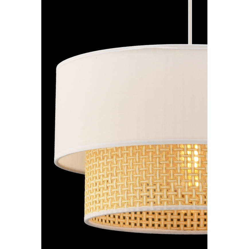 Lámpara colgante ECHO 1xE27/60W/230V crema/beige