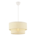 Lámpara colgante ECHO 1xE27/60W/230V crema