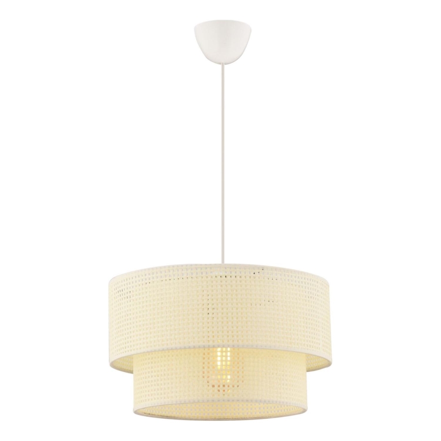 Lámpara colgante ECHO 1xE27/60W/230V crema