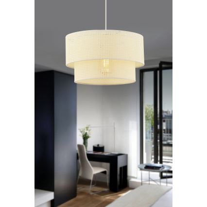 Lámpara colgante ECHO 1xE27/60W/230V crema