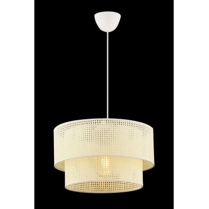 Lámpara colgante ECHO 1xE27/60W/230V crema