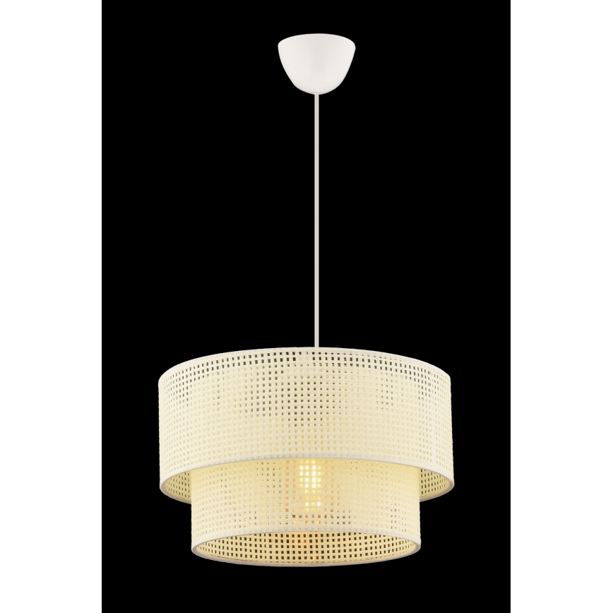 Lámpara colgante ECHO 1xE27/60W/230V crema