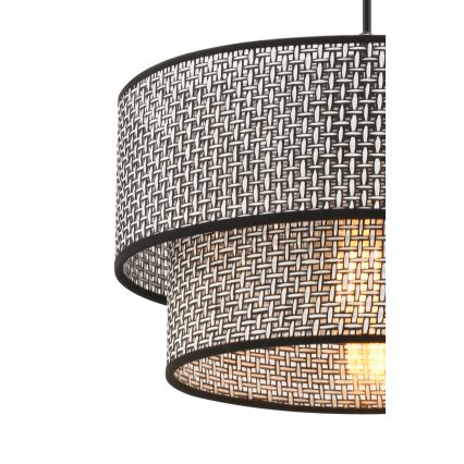 Lámpara colgante ECHO 1xE27/60W/230V gris/negro
