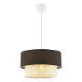 Lámpara colgante ECHO 1xE27/60W/230V marrón/crema