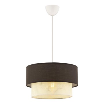 Lámpara colgante ECHO 1xE27/60W/230V marrón/crema