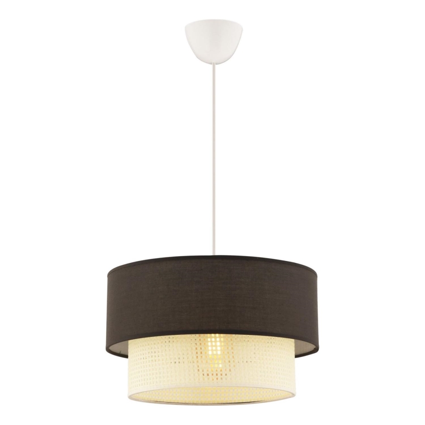 Lámpara colgante ECHO 1xE27/60W/230V marrón/crema