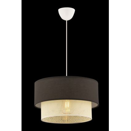 Lámpara colgante ECHO 1xE27/60W/230V marrón/crema