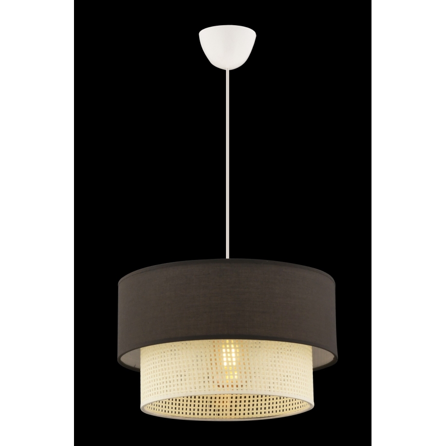 Lámpara colgante ECHO 1xE27/60W/230V marrón/crema