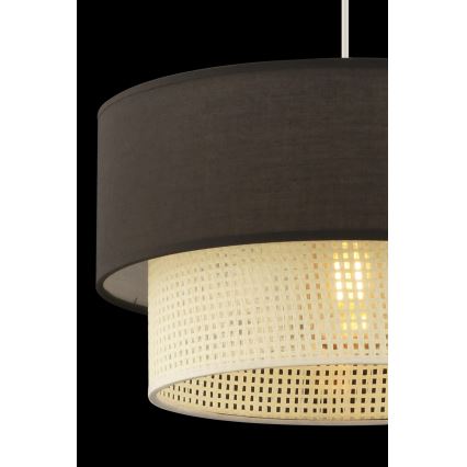 Lámpara colgante ECHO 1xE27/60W/230V marrón/crema