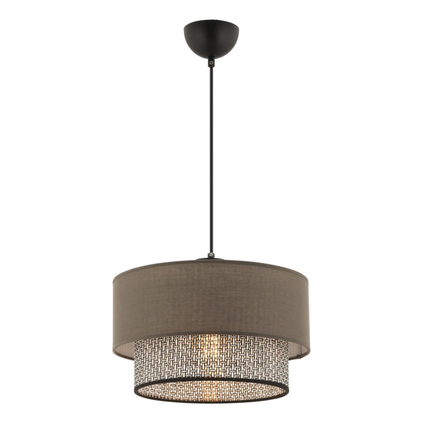 Lámpara colgante ECHO 1xE27/60W/230V marrón/gris