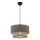 Lámpara colgante ECHO 1xE27/60W/230V marrón/gris